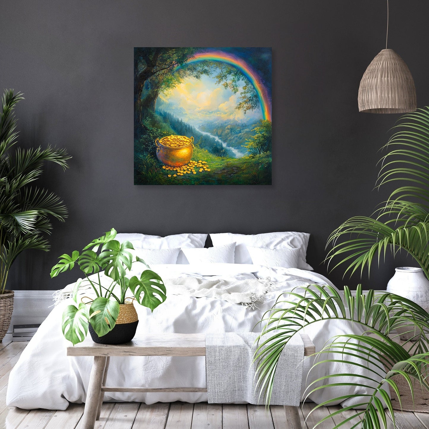 Golden Pot of Dreams Canvas