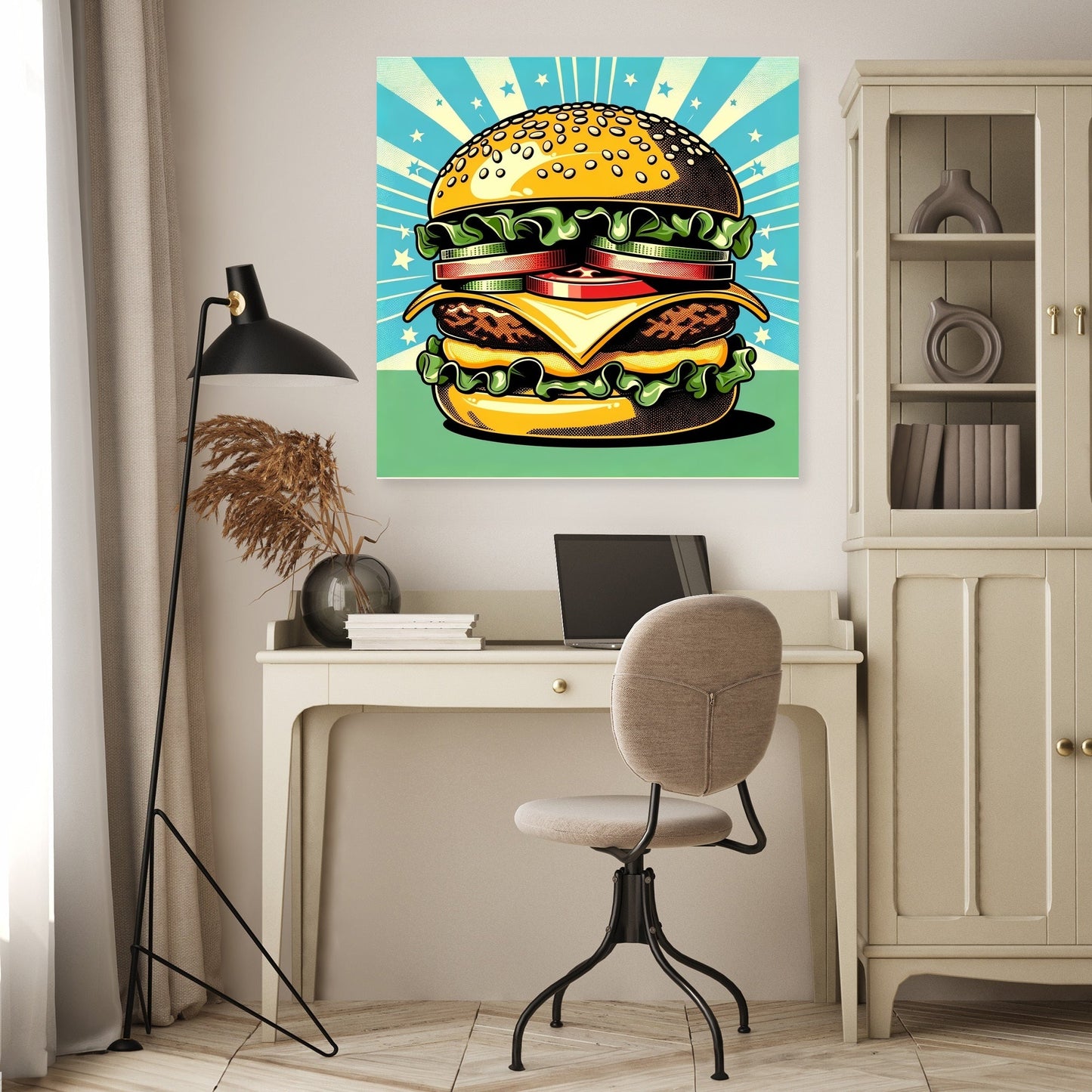 Pop Burger Canvas