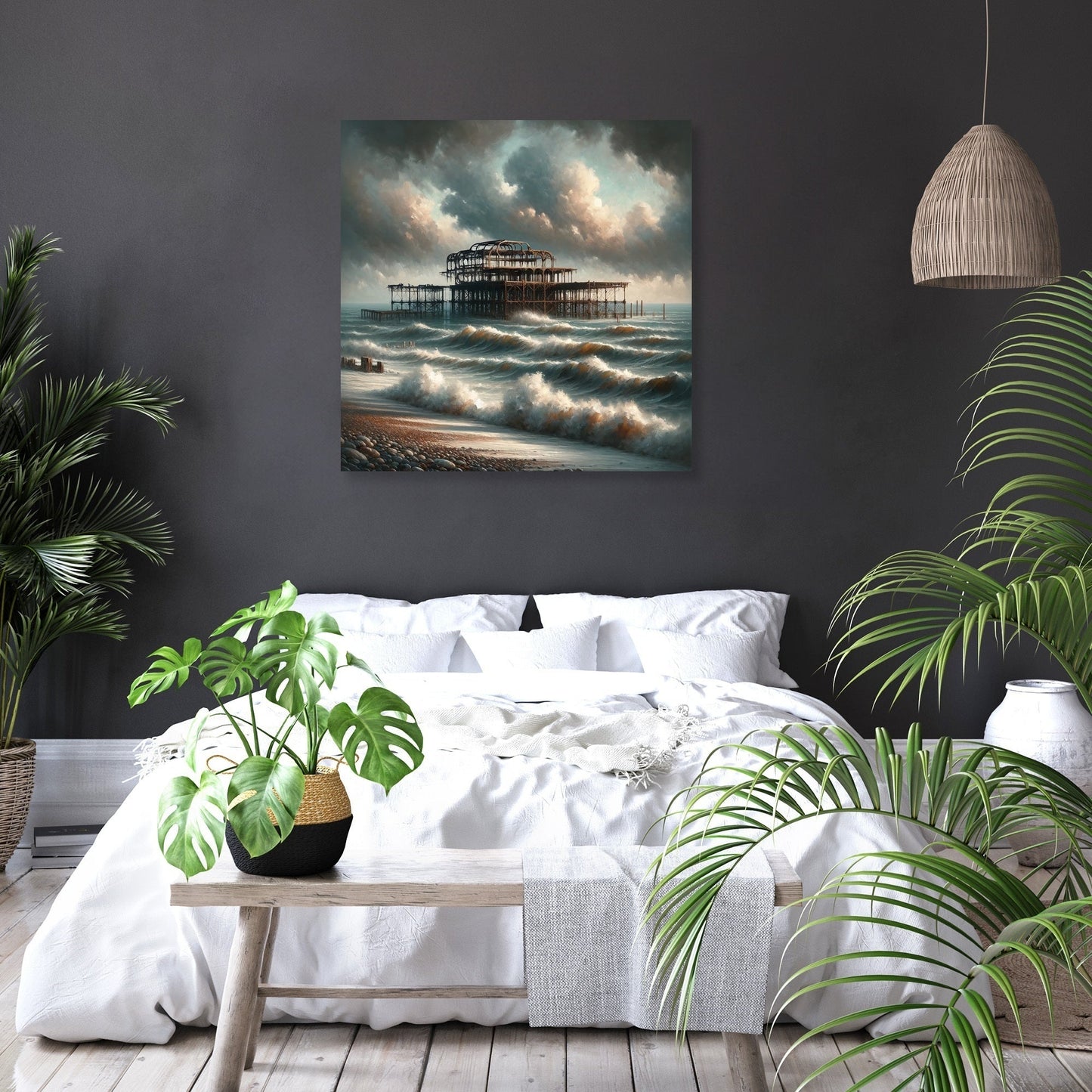 Brighton West Pier Ruins Canvas