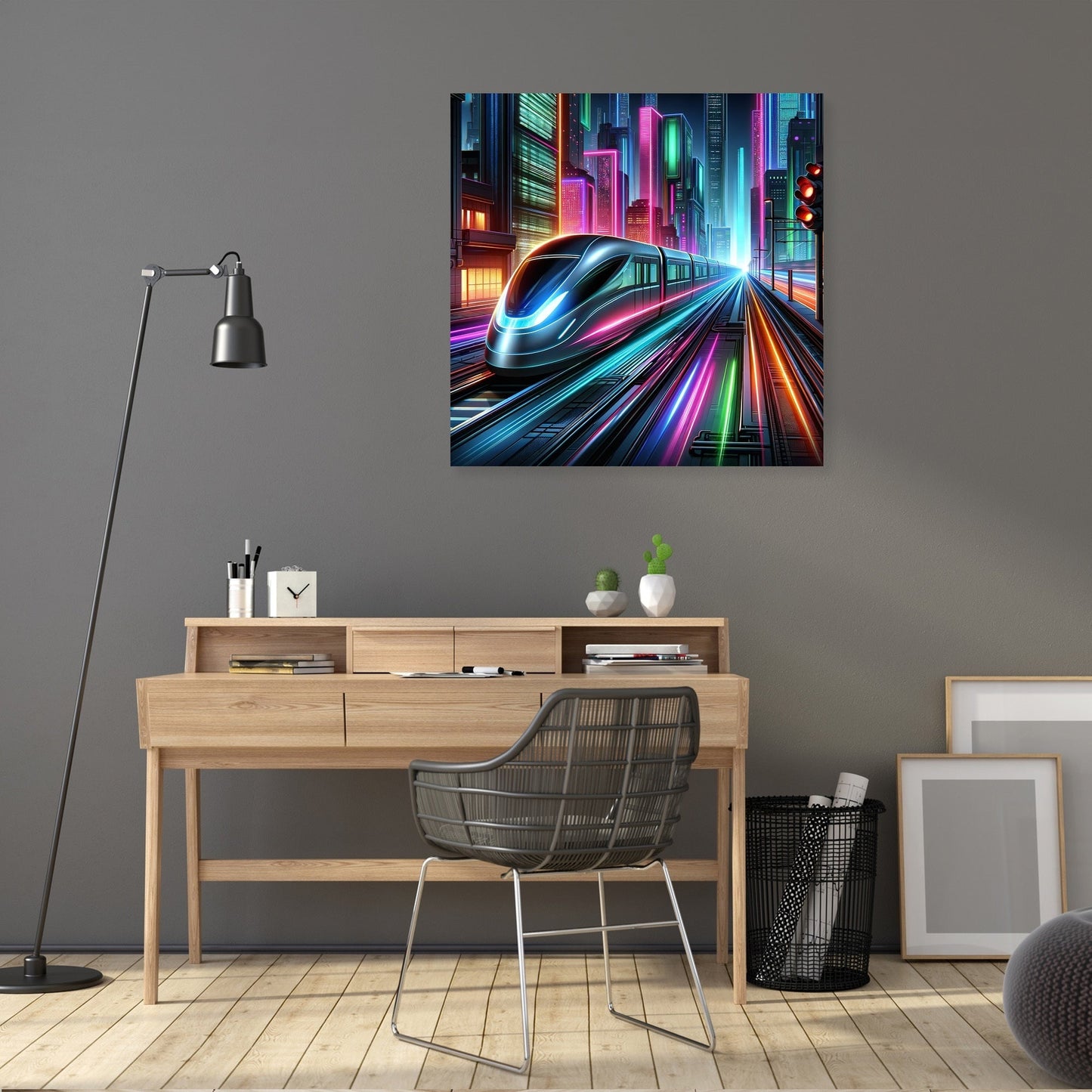 Neon Velocity Canvas