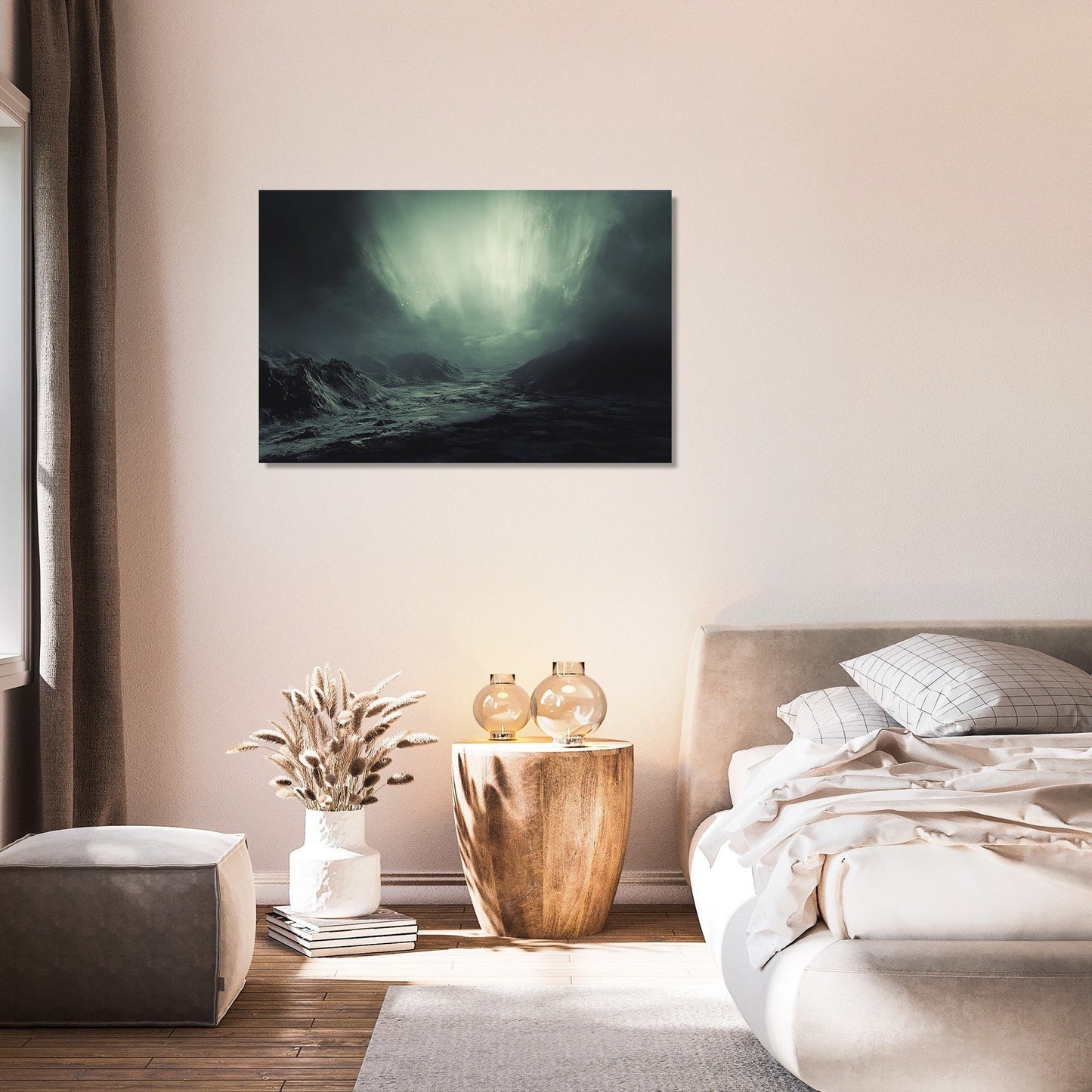 Cosmic Aurora Tranquility Canvas