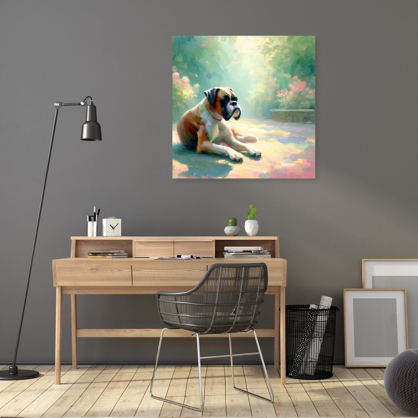 A Tranquil Moment Boxer Dog Canvas