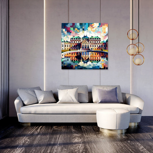 Vienna Cubist Belvedere Colors Canvas