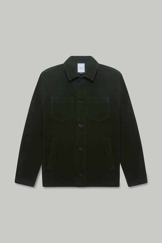Southend Shacket Unlined - Olive Moleskin