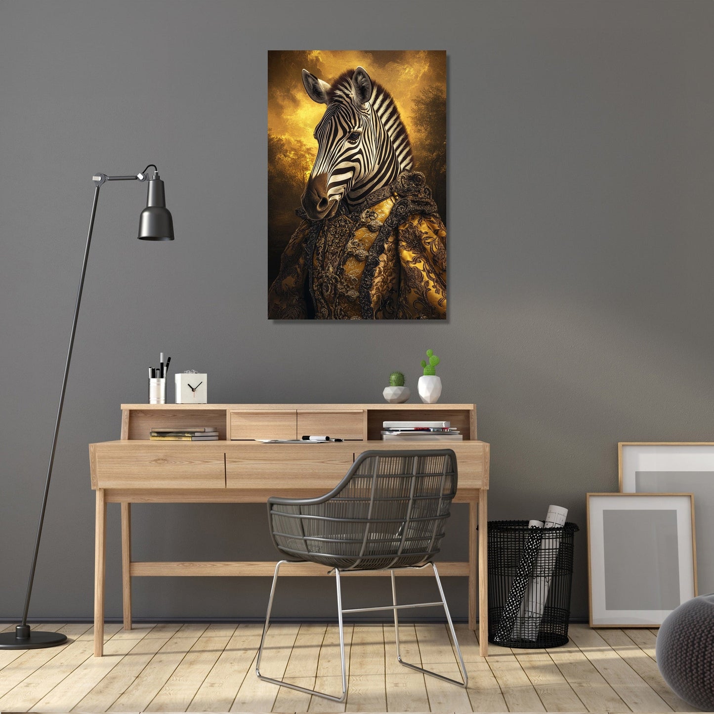 Majestic Monarch Zebra Canvas
