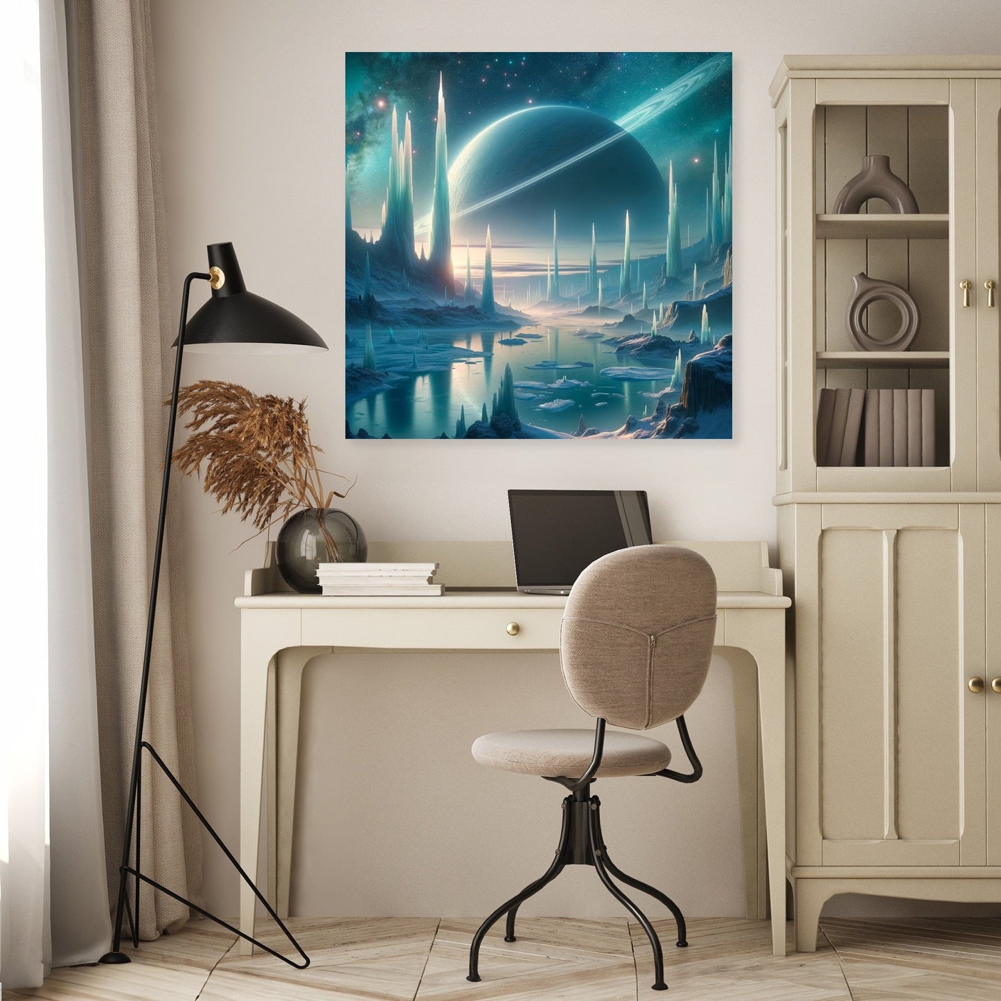 Nebula Ice Spires Canvas
