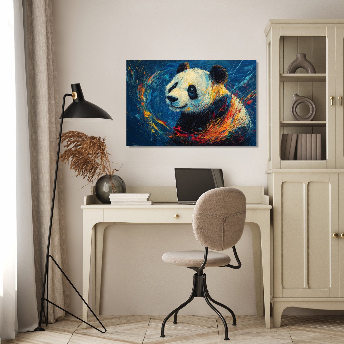 Vivid Panda Canvas