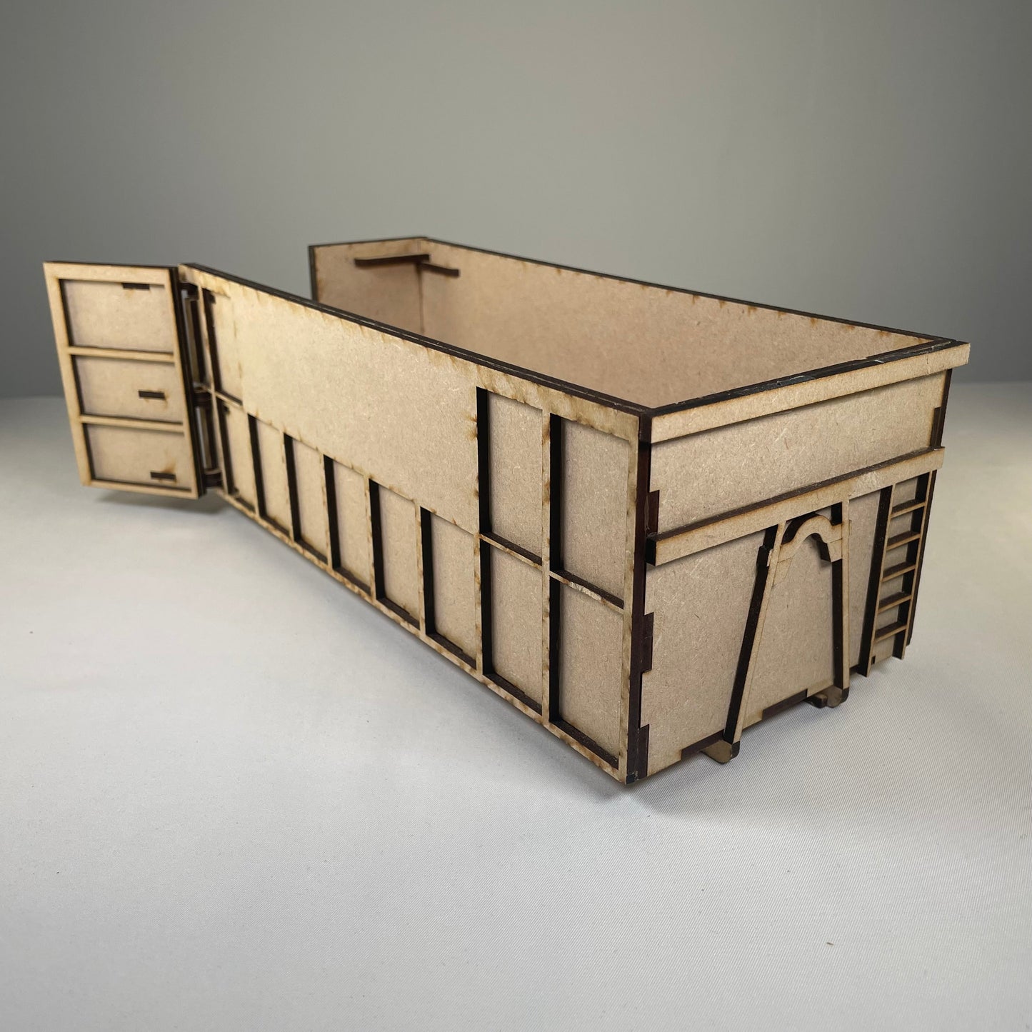 Roll-on / Roll-off Skip (RORO) - Flatpack Model Kit By Curious Rabbit ®