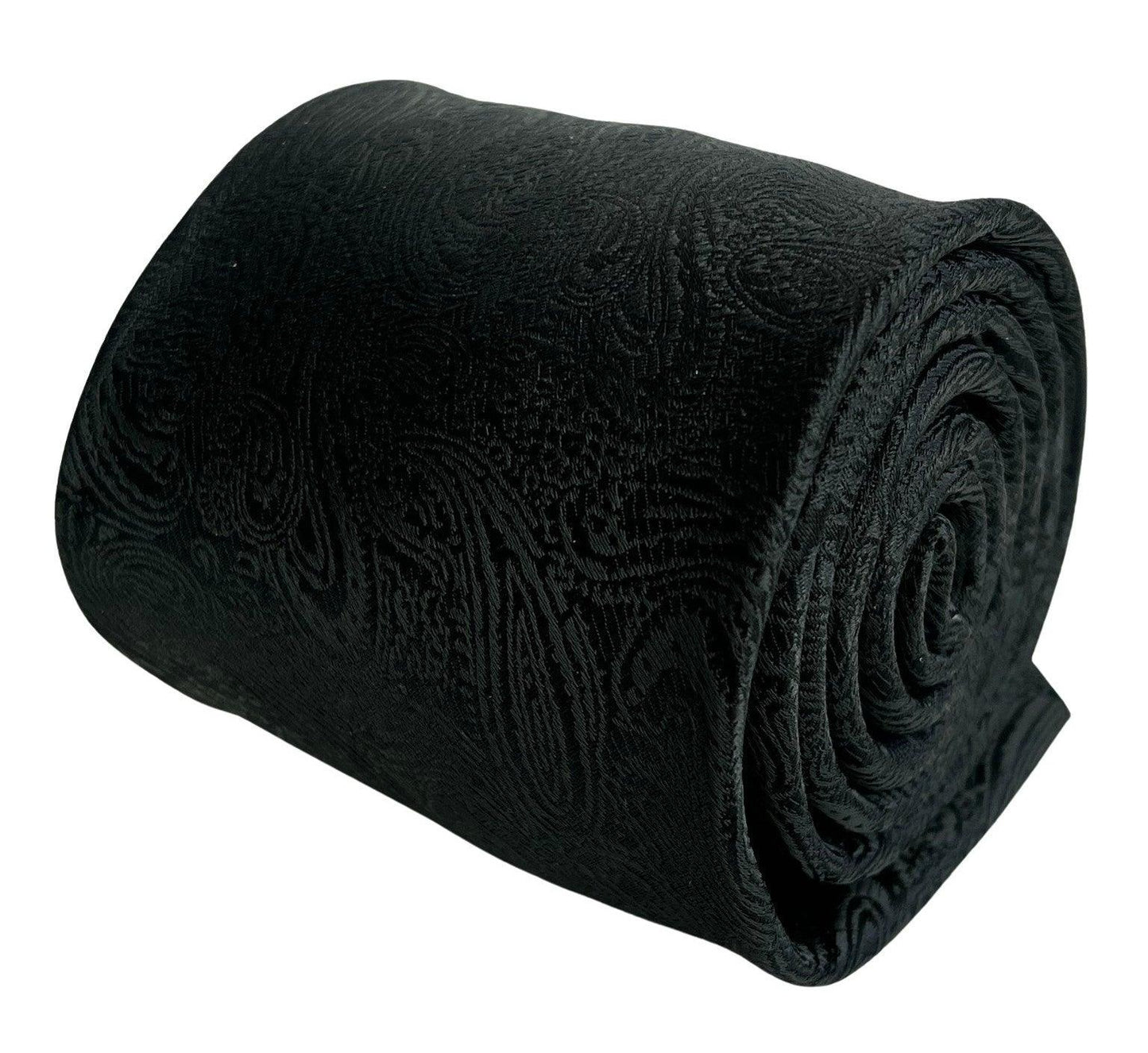 black tie with subtle paisley design