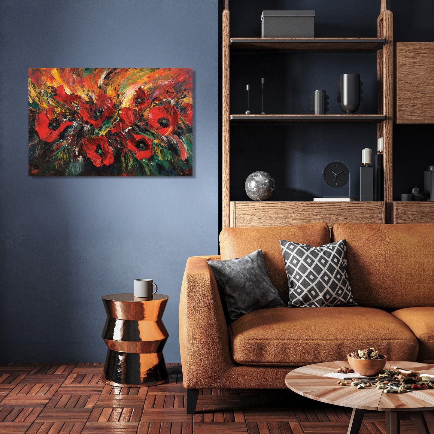 Poppy Burst Canvas