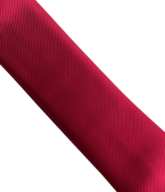 dark maroon red classic  silk tie