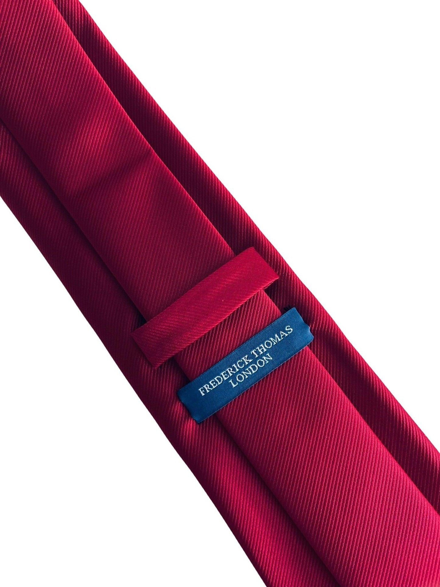dark maroon red classic  silk tie