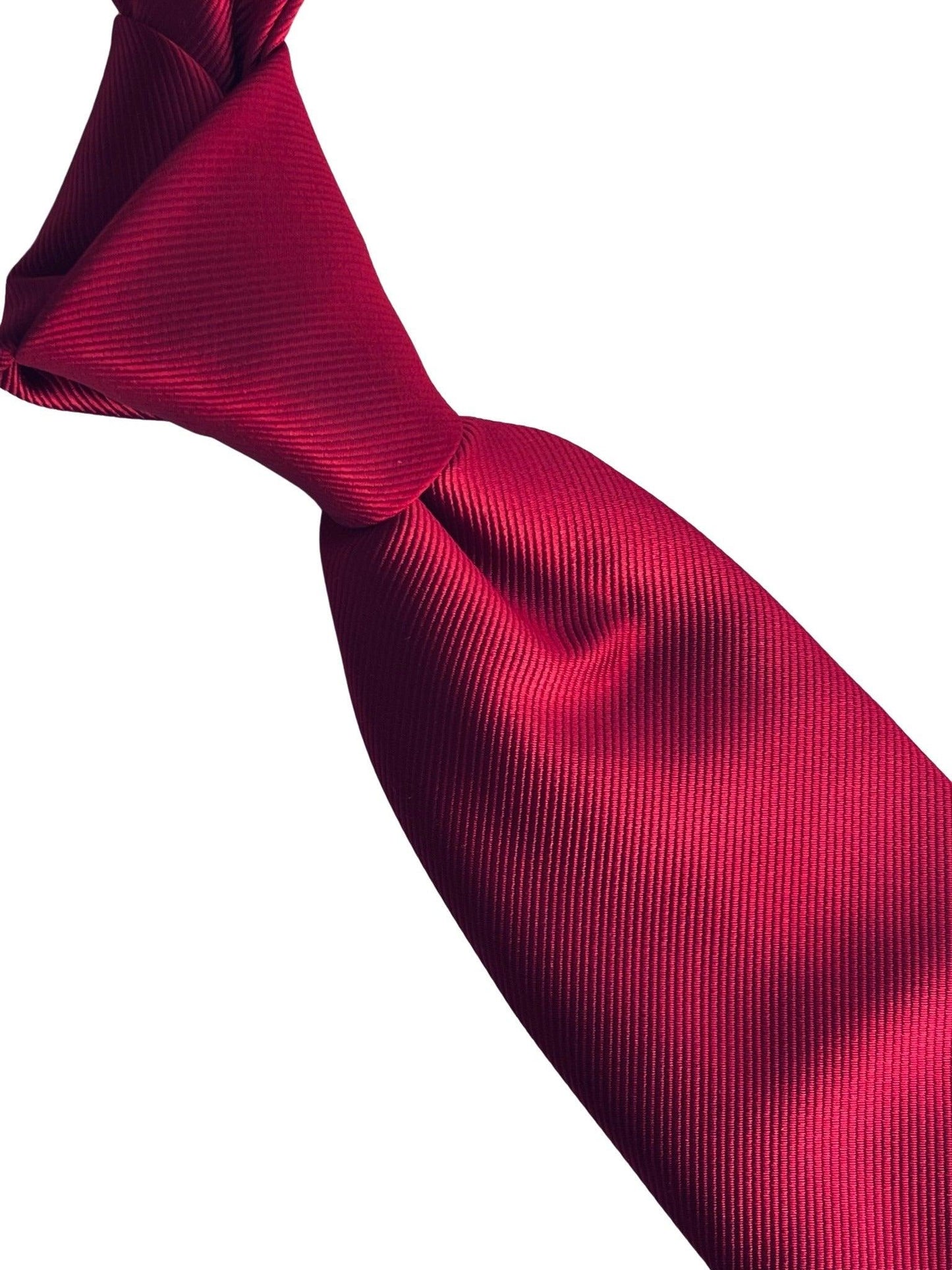 dark maroon red classic  silk tie