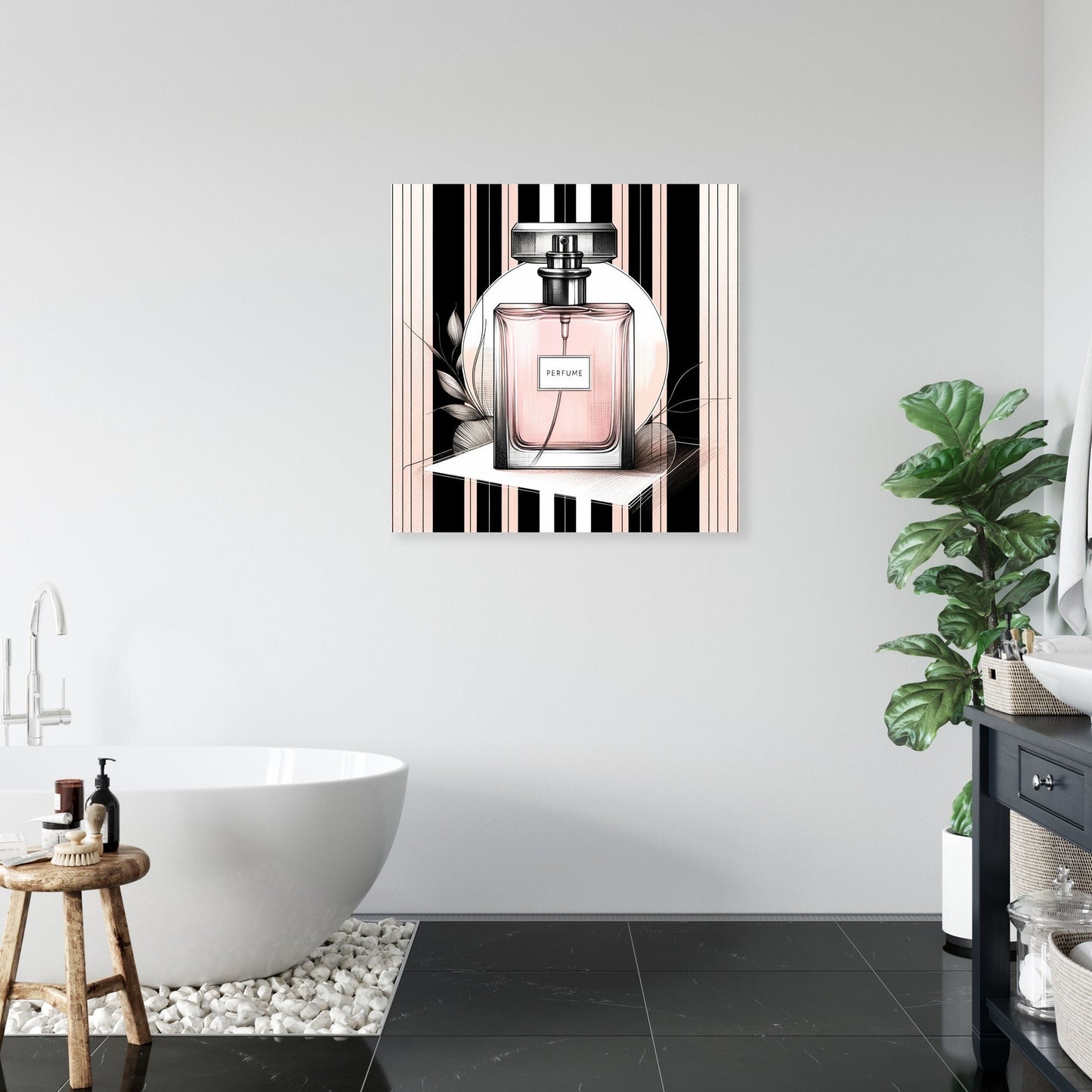 Elegance in Stripes Canvas