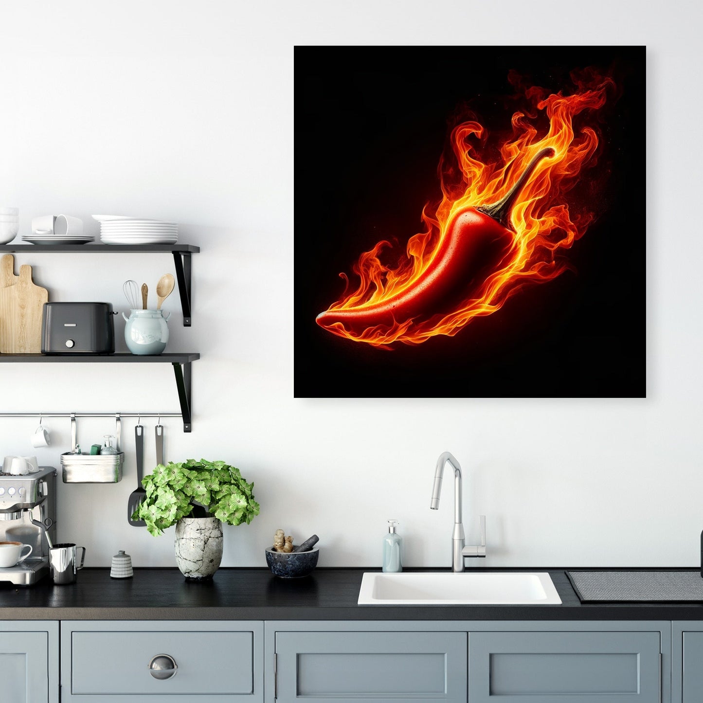 Inferno Pepper Canvas