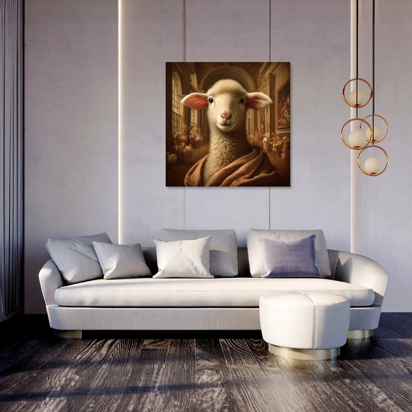 Renaissance Lamb Elegance Canvas