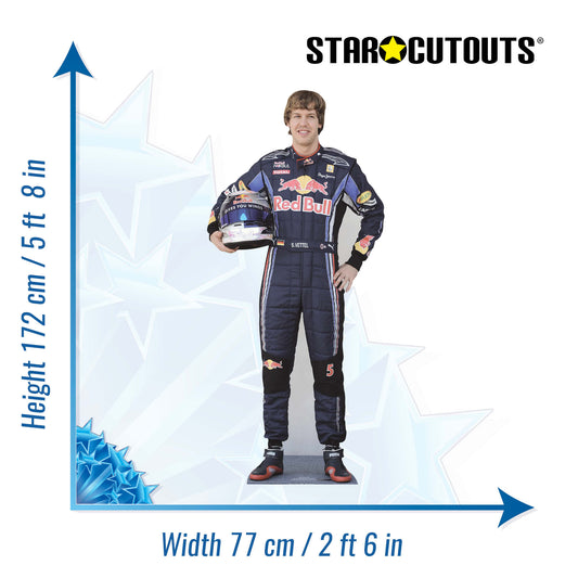CS464 Sebastian Vettel Height 172cm Lifesize Cardboard Cutout