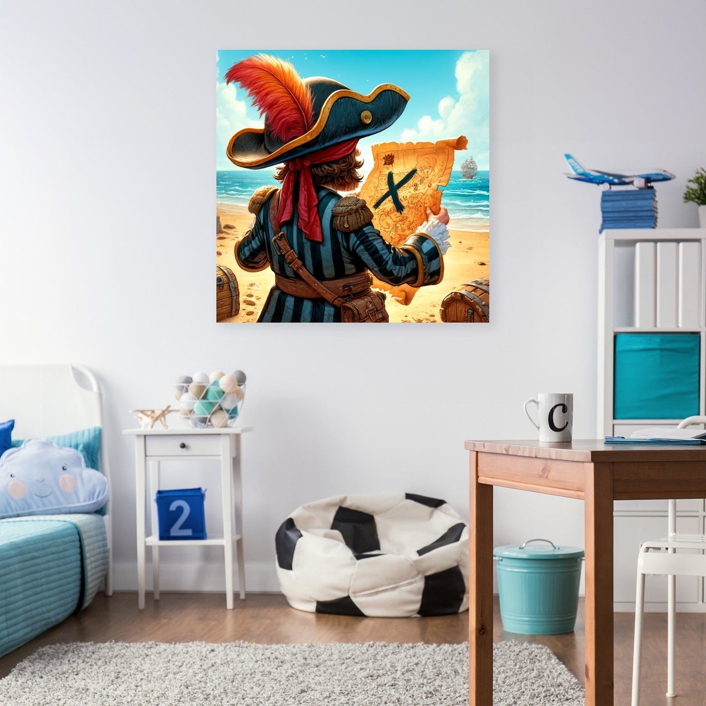 Pirate's Treasure Map Canvas