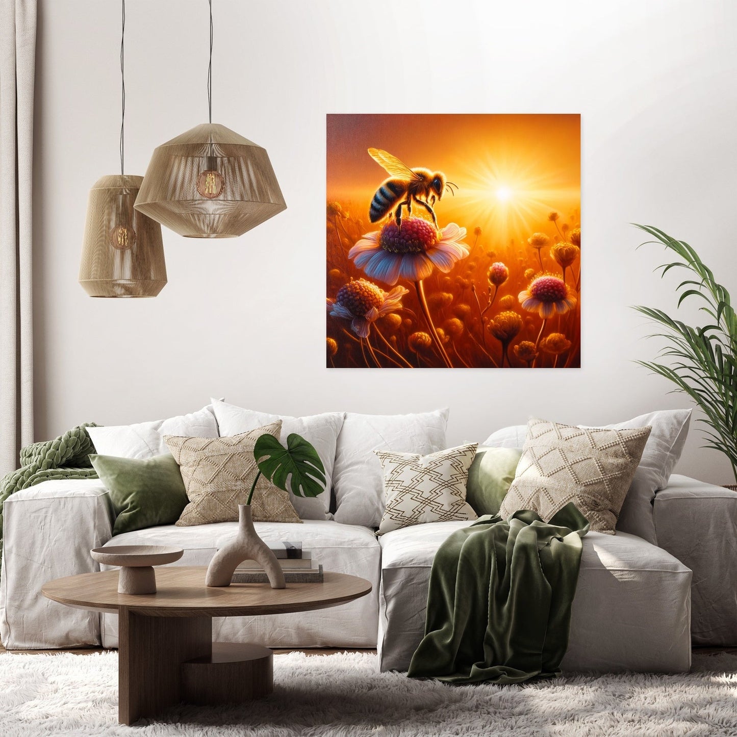 Sunset Journey Bee Canvas