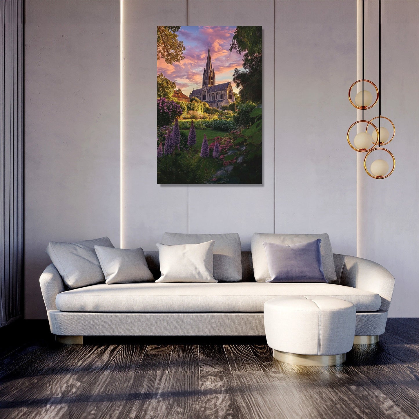 Salisbury Cathedral Twilight Canvas