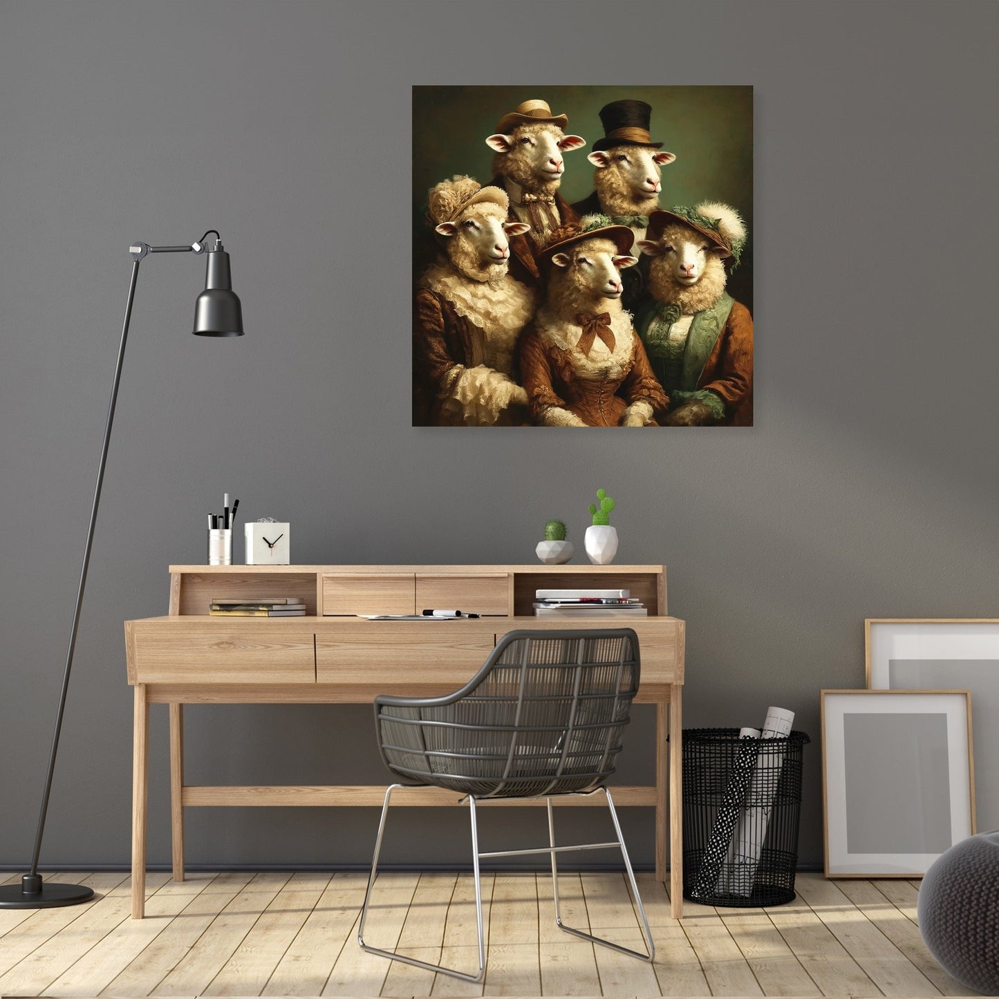 Aristocratic Flock Canvas
