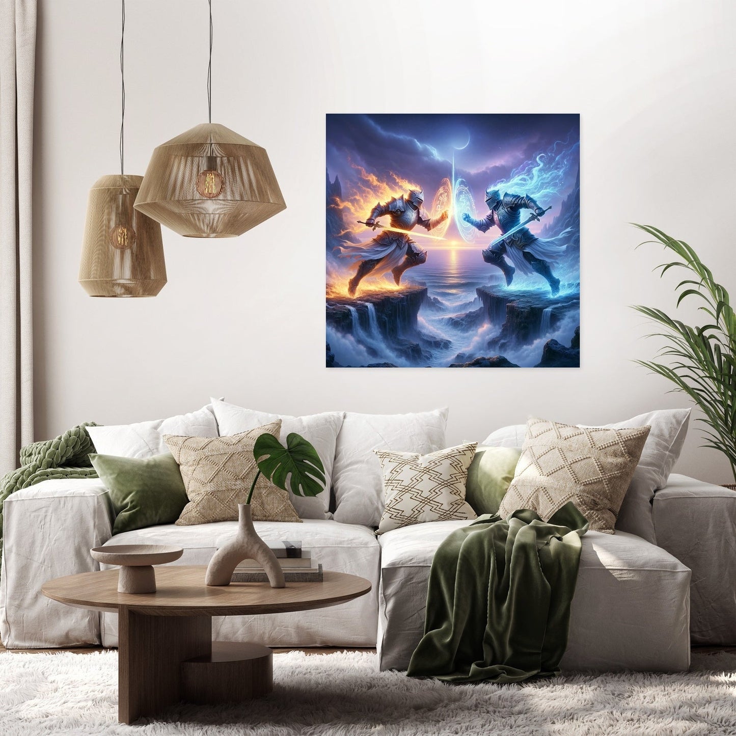 Knights of Elemental Fury Canvas