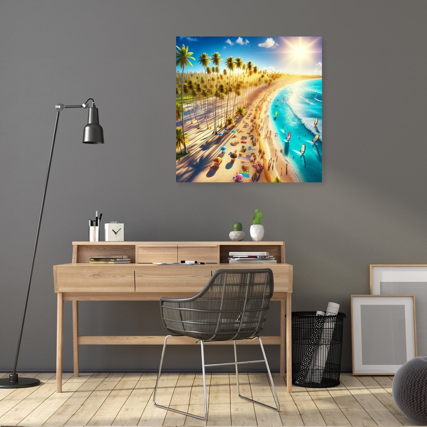Summer Beach Panorama Canvas