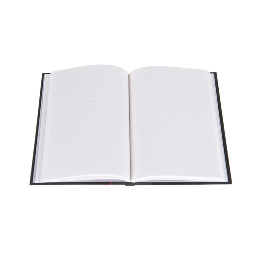 Ideal - A5 Ruled Notebook Feint - 192 Pages  - Black (468)