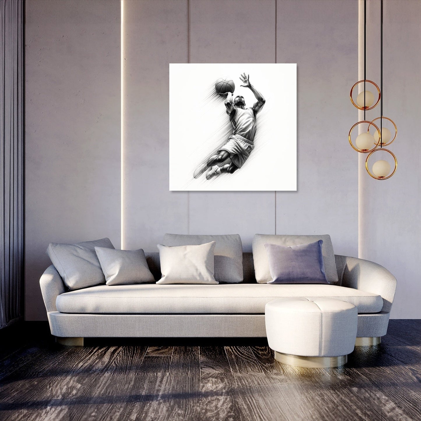 Jump Shot Elegance Canvas