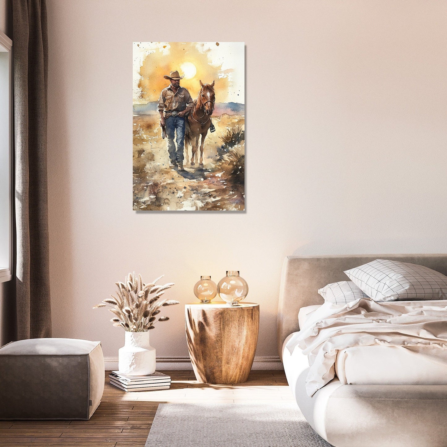 Outlaw's Sunset Canvas