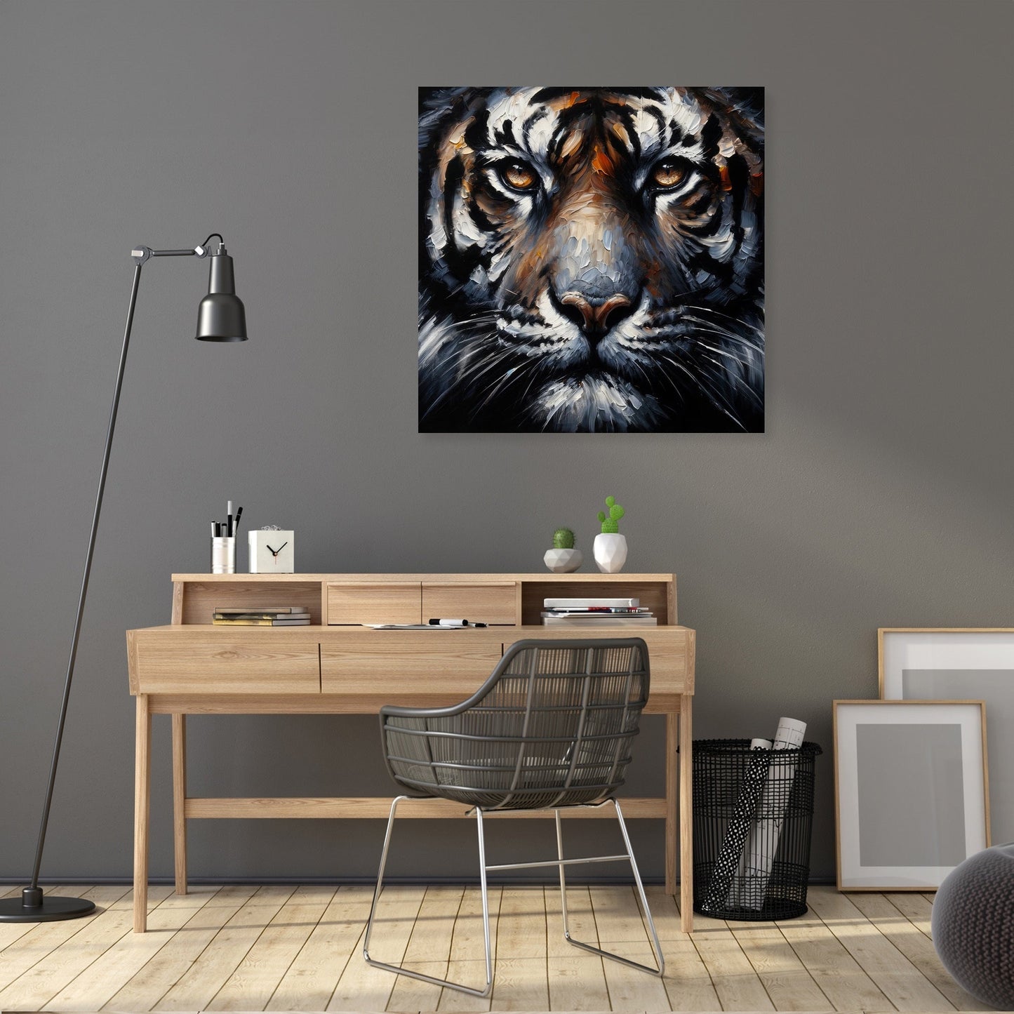 Intense Gaze Tiger Canvas