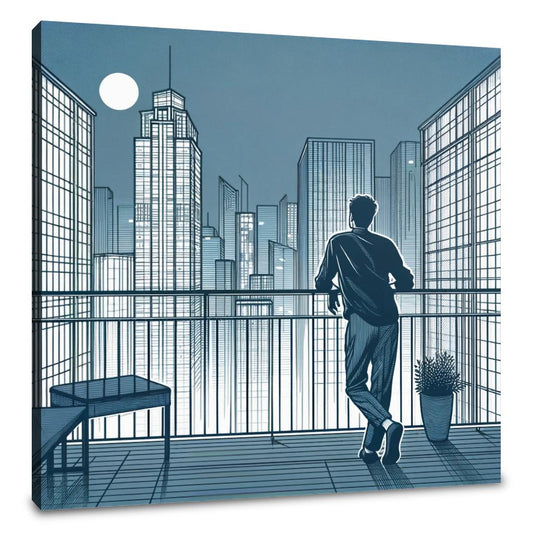 Rooftop Serenity Canvas
