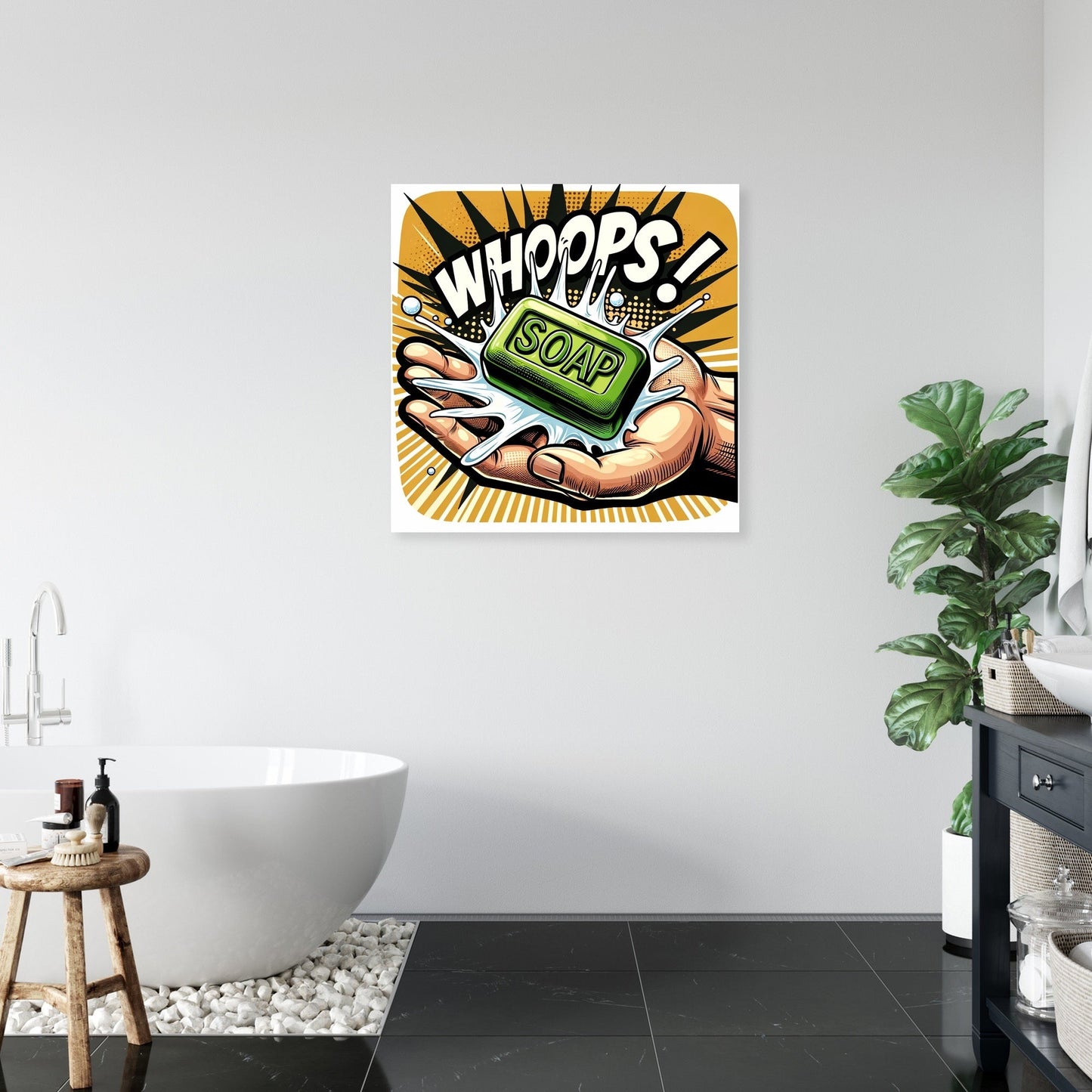 Soapy Slip Canvas