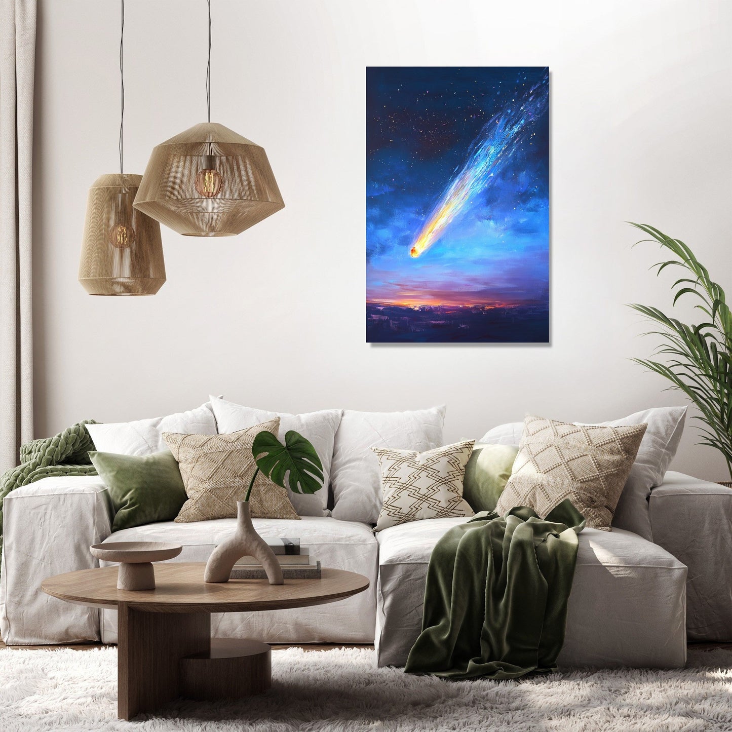 Celestial Dream Comet Canvas