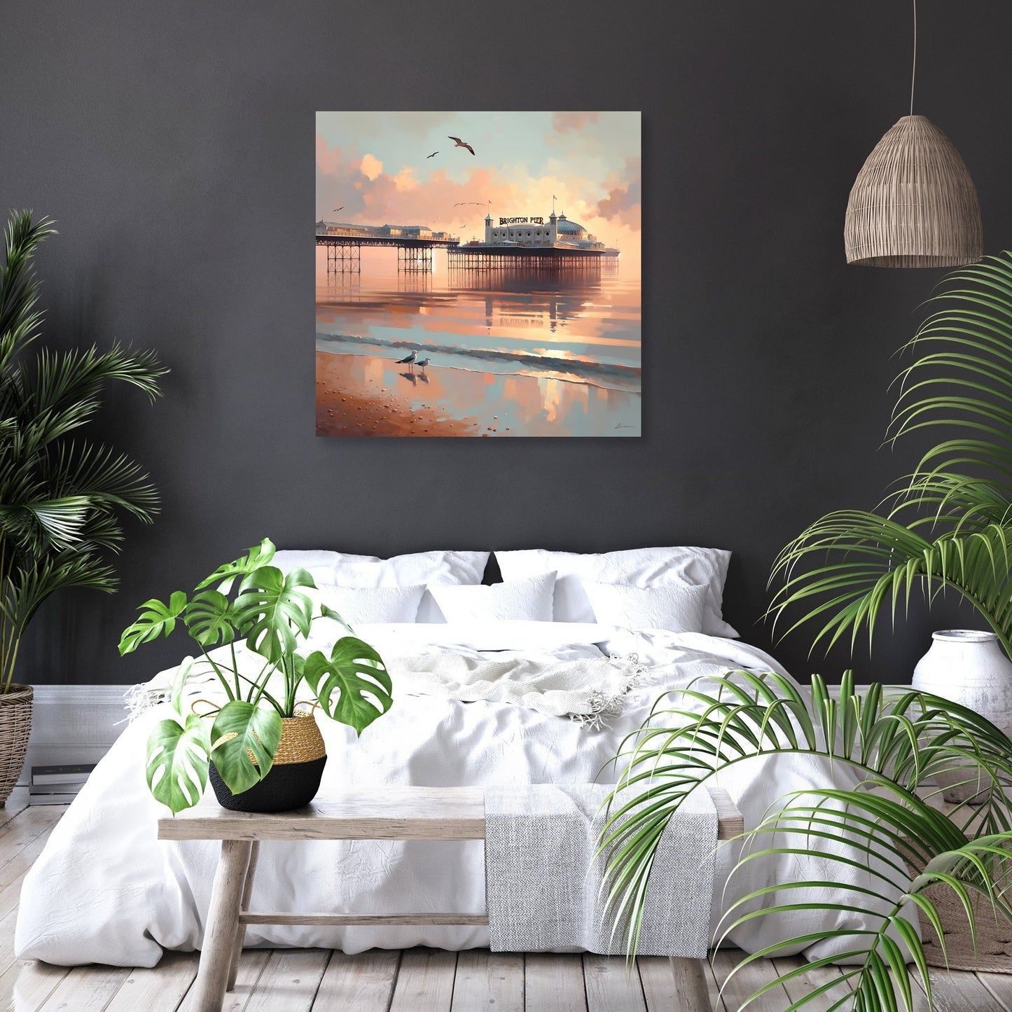 Brighton Pier Tranquil Morning Canvas