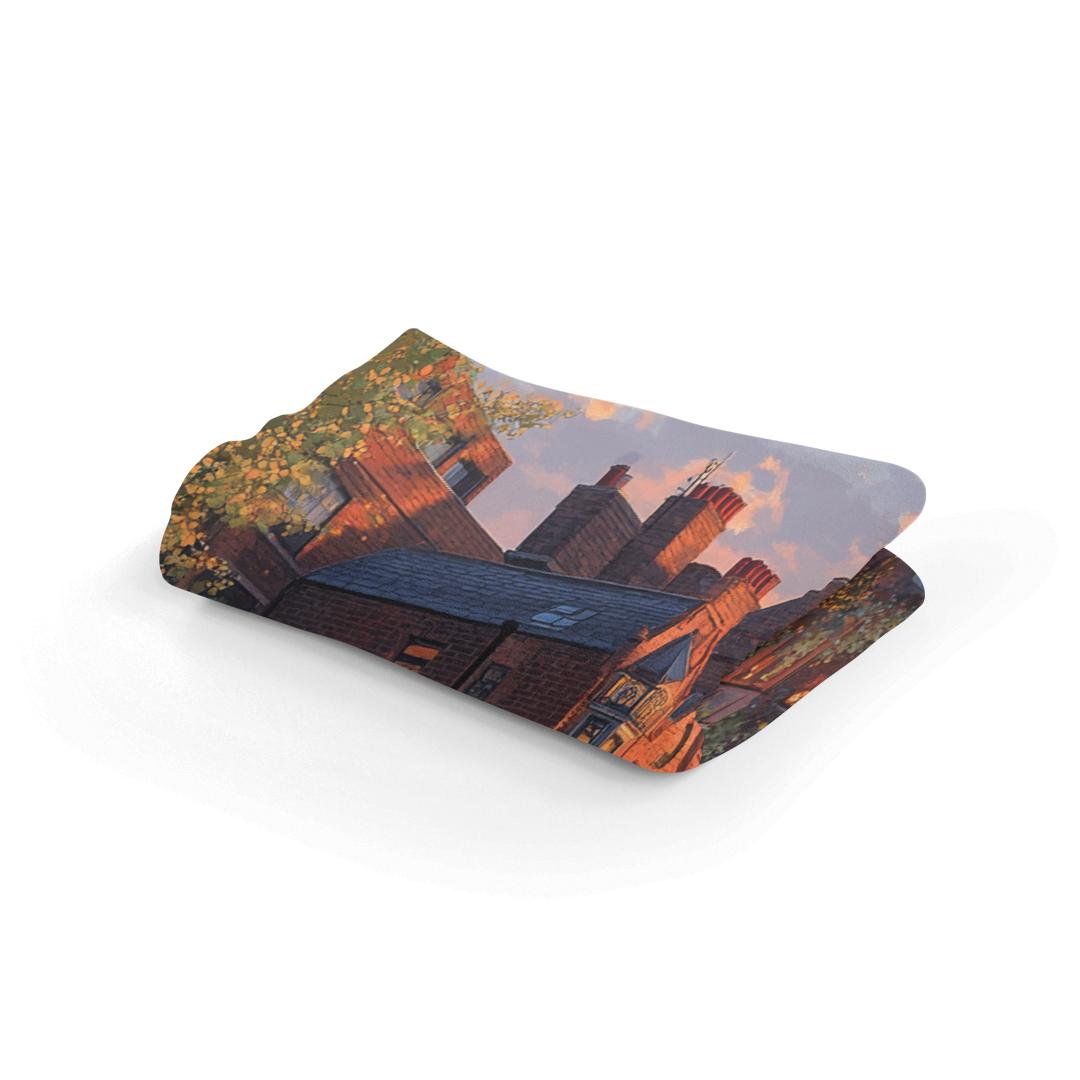 Birmingham Canal Sunset Harmony Blanket