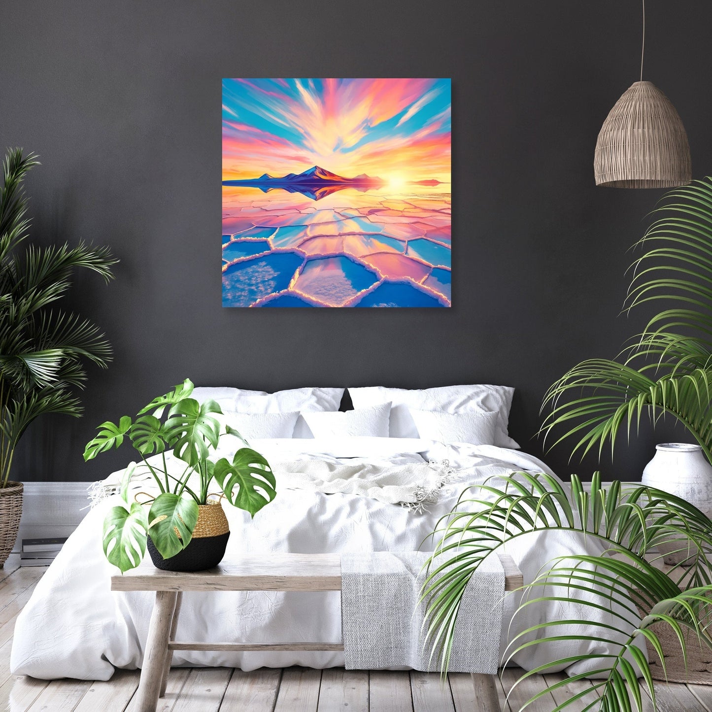 Salar de Uyuni Sunrise Canvas