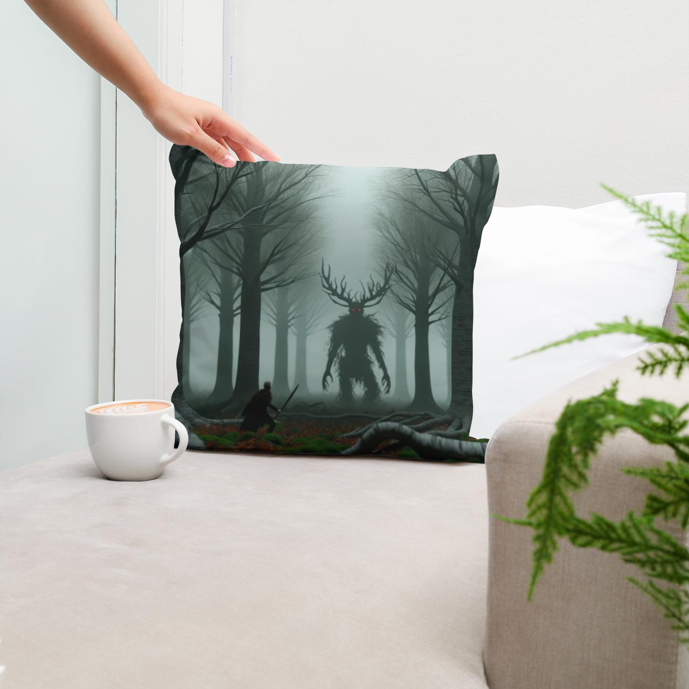 Forest Duel Cotton Cushion