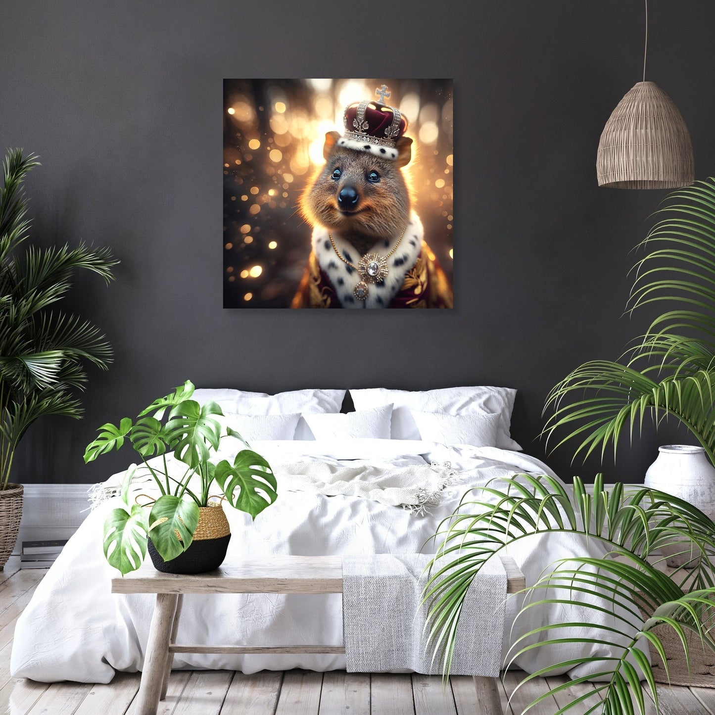 Regal Quokka Dusk Portrait Canvas