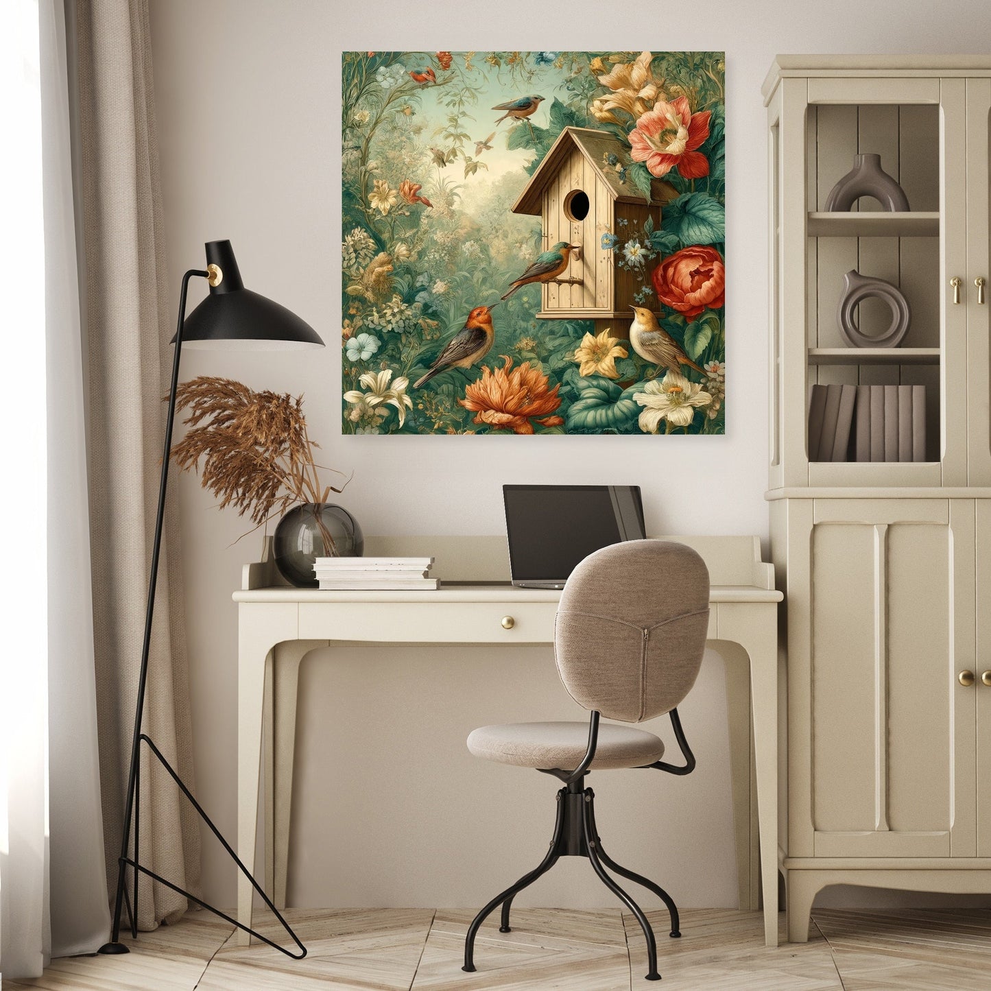 Springtime Nest Haven Canvas