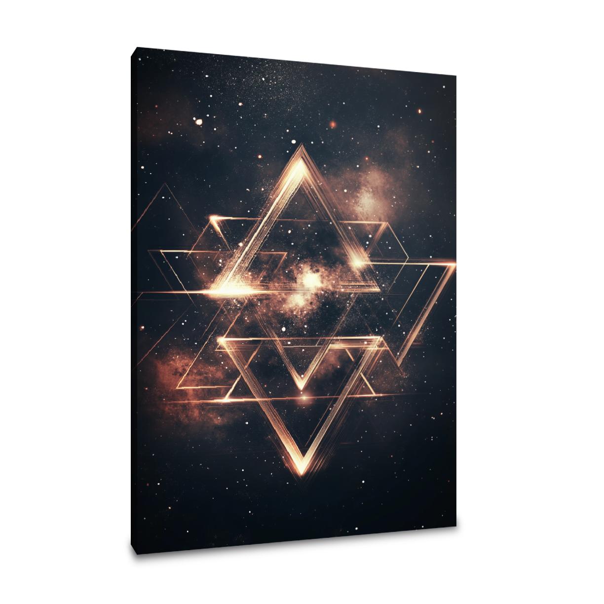 Cosmic Triangles Canvas