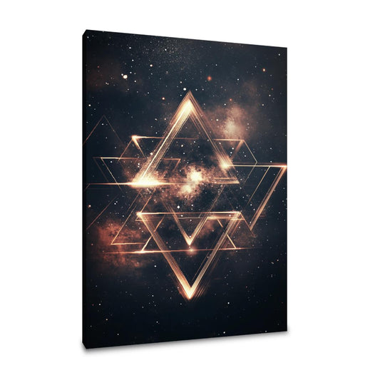 Cosmic Triangles Canvas
