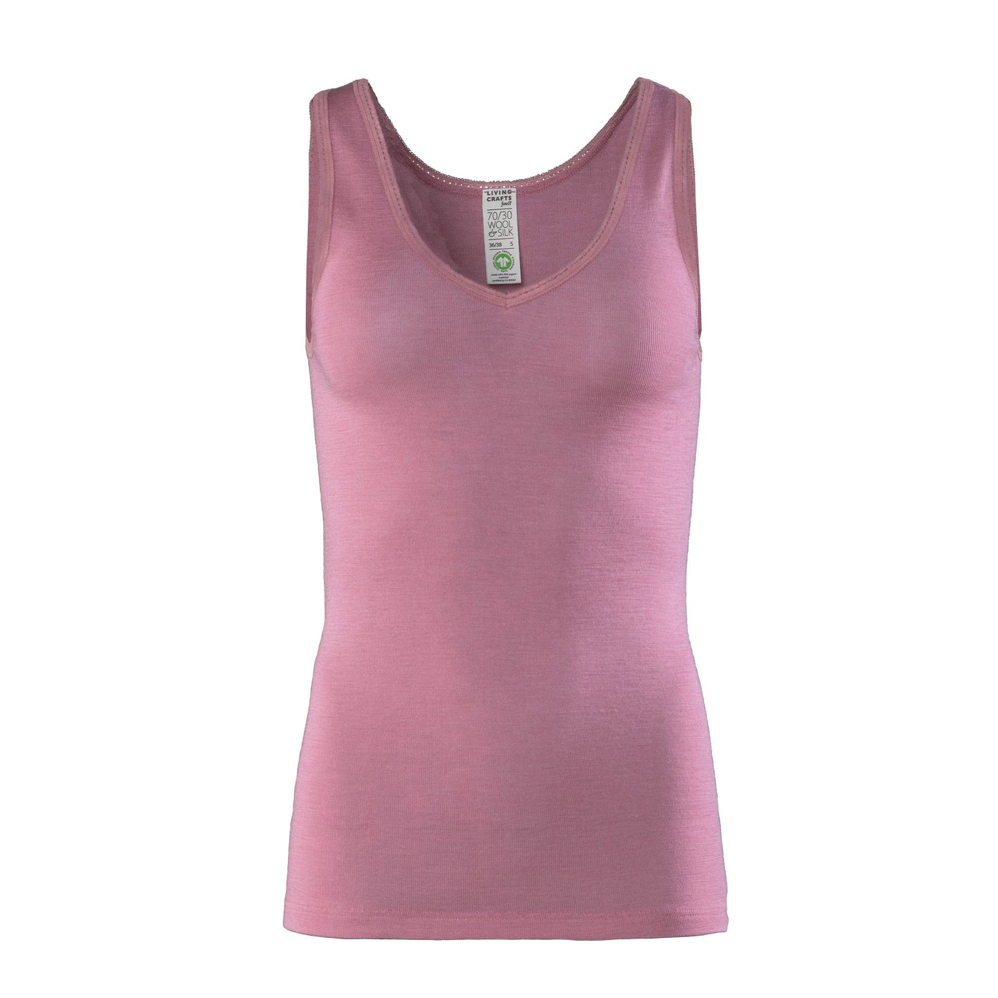 Organic Wool & Silk Vest: Womens