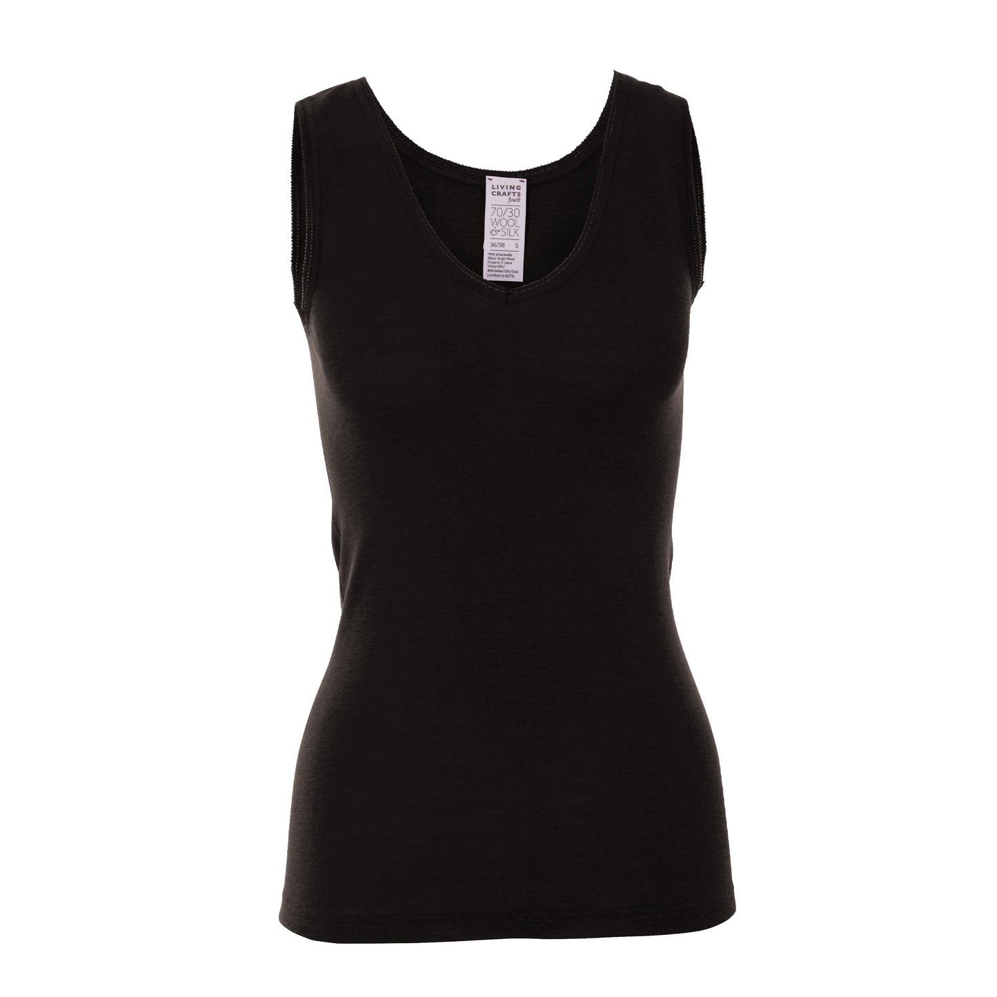Organic Wool & Silk Vest: Womens