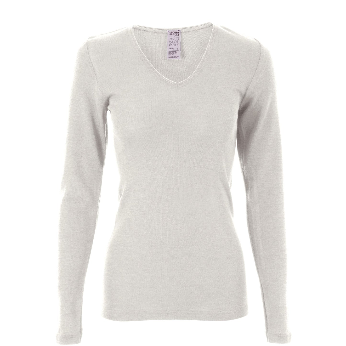 Organic Wool & Silk Long Sleeve Undershirt