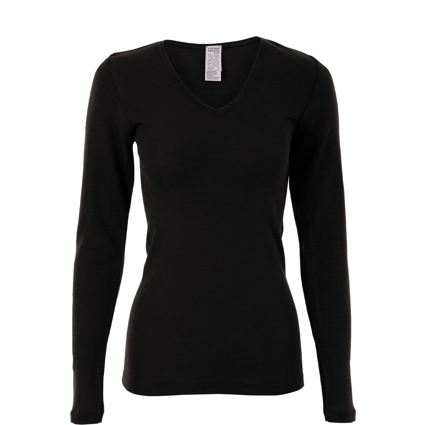 Organic Wool & Silk Long Sleeve Undershirt