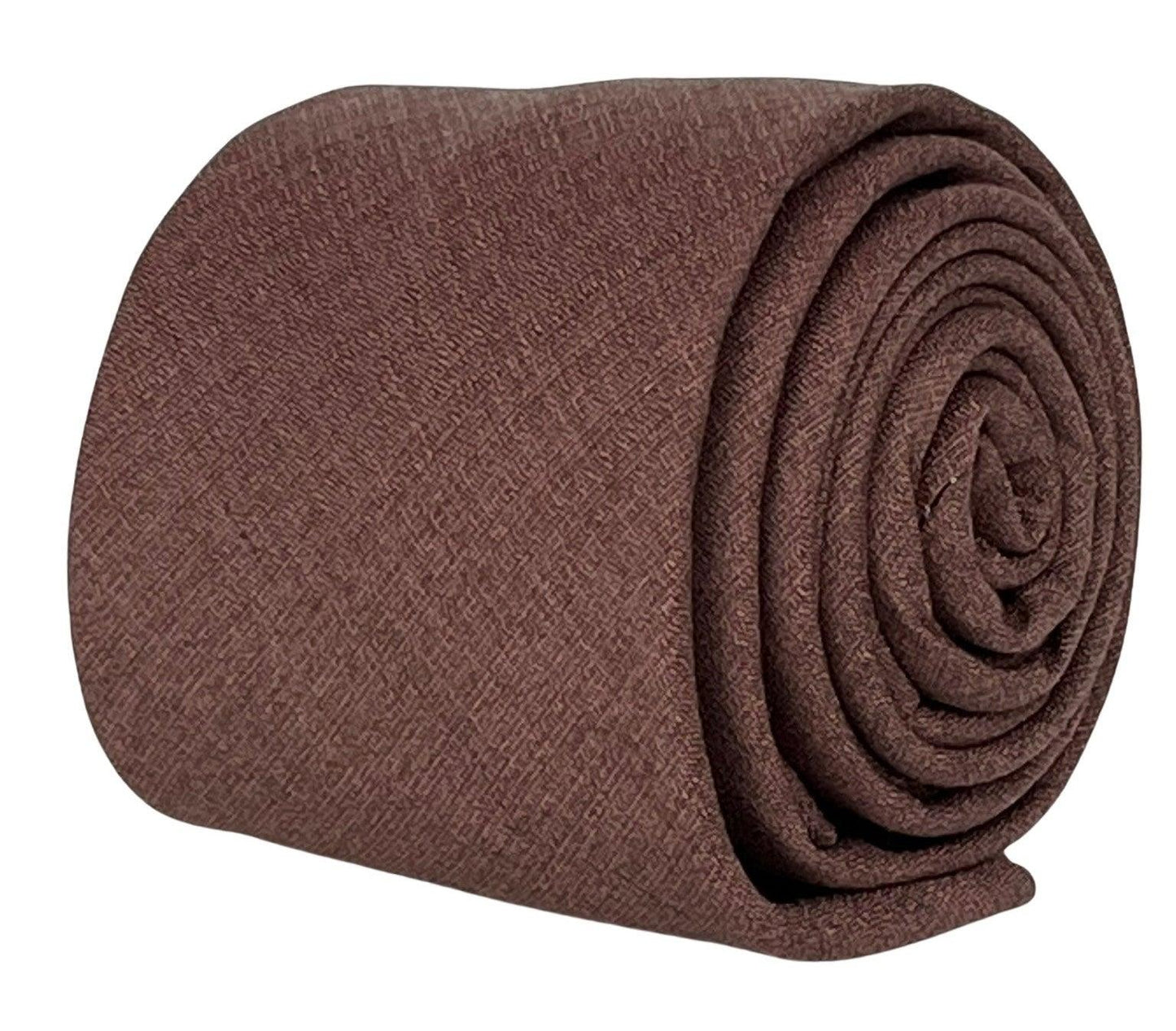 dusky dusty earthy red brick bamboo tie