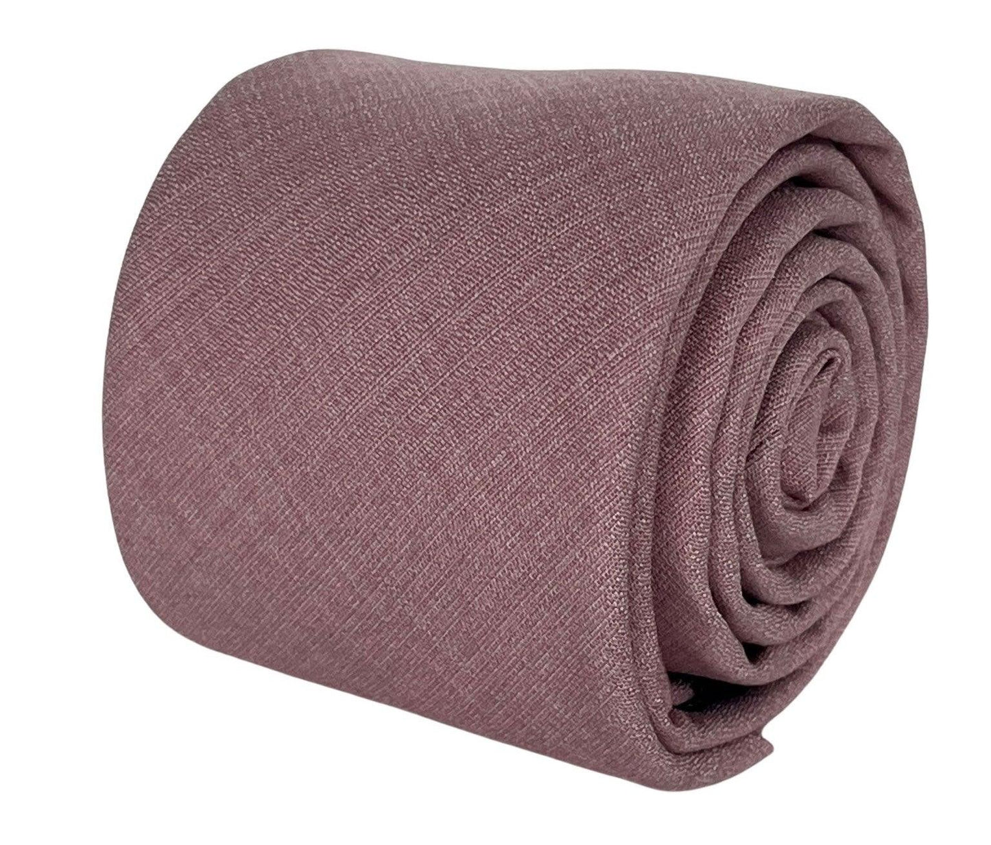 Matching dusky dusty pink brick bamboo tie and pocket square