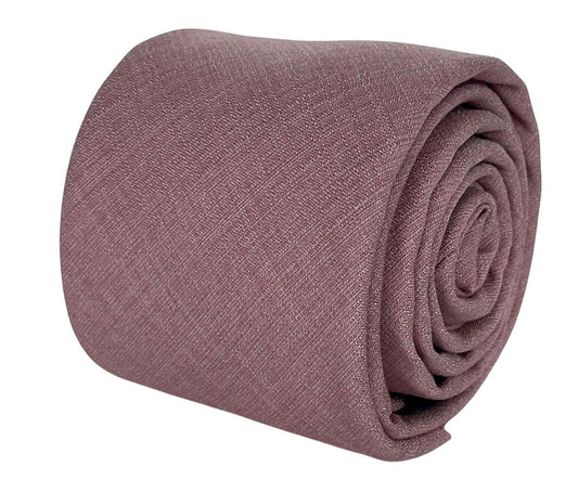 Matching dusky dusty pink brick bamboo tie and pocket square