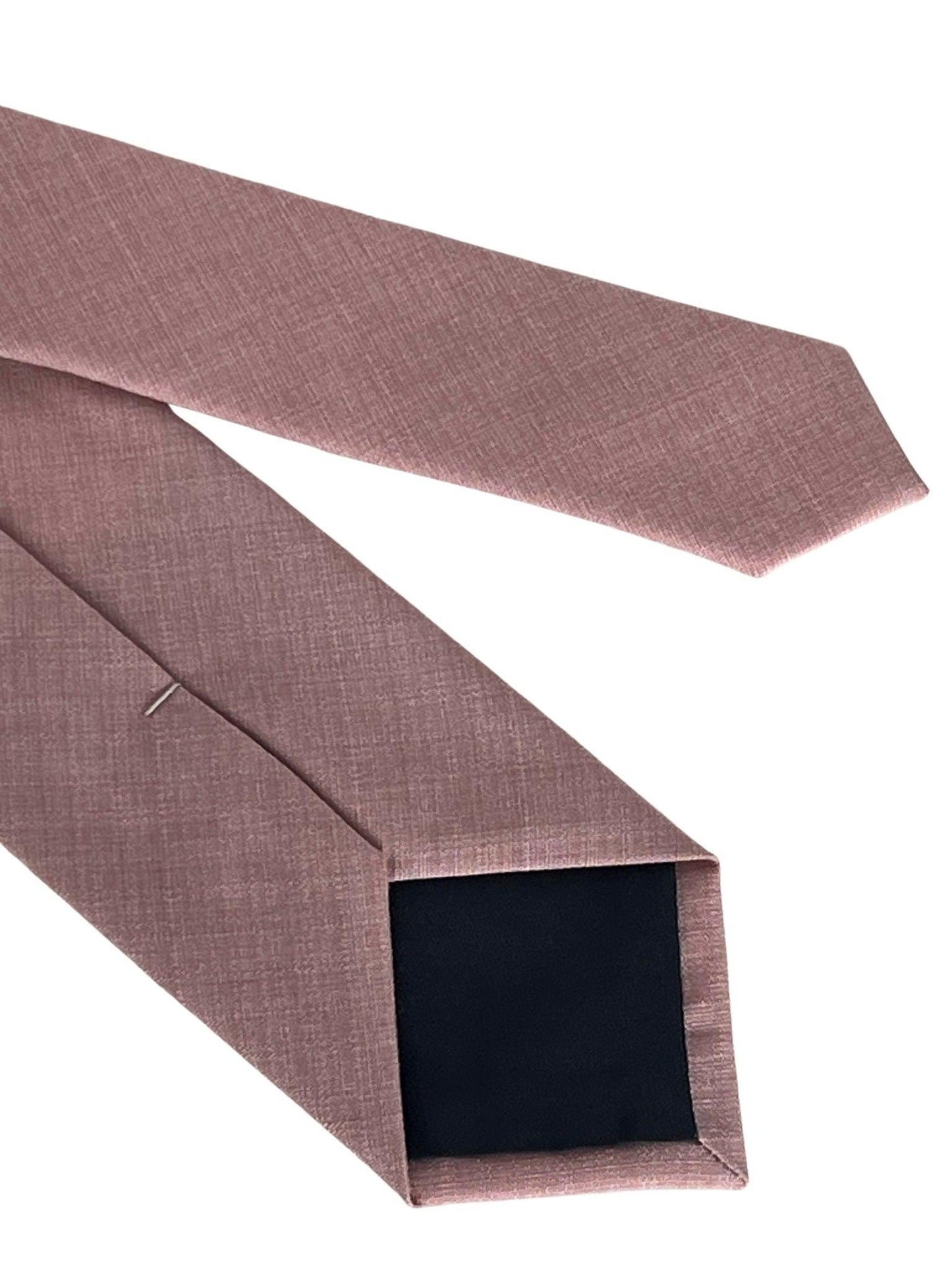 dusky dusty pink brick bamboo tie